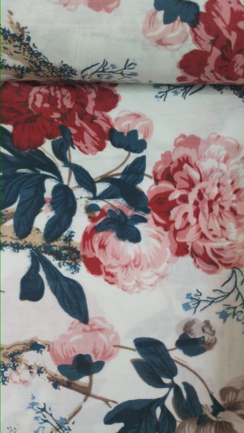 Gypsy Fabric Indian Cotton Fabric Summer Dresses in 100/% Cotton Floral Print Boho Fabric Quilting Cotton Fabric by the Yard