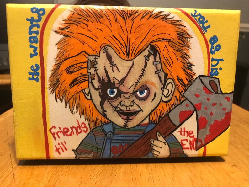 hand painted jewelry box LARGE Chucky