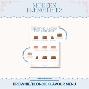 Brownie/Blondie Geschmacksrichtungen - 'Modern French Chic Style'