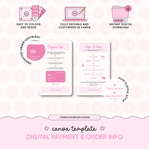 Baking Business Digital Payment & Order Instagram Info - 'Cute Playful Style'