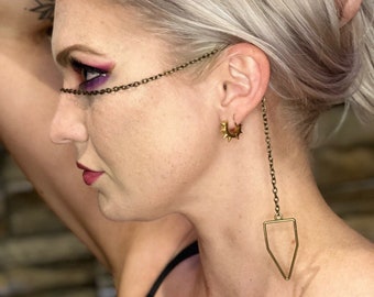 Face Chain, Body Jewelry, Necklace - festival fashion, burning man, accessories