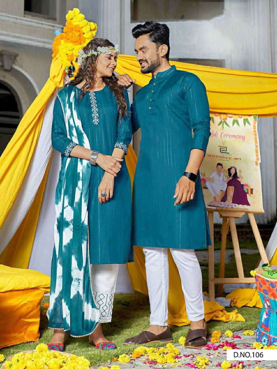 Buy Designer Couple Combo Dresses Kurta Set Kurta Kurti for Online in India  - Etsy
