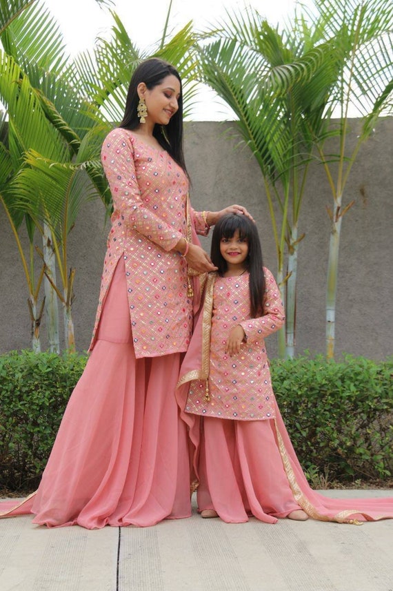 Daughter Mother Combo Dress, Handwash, Party Wear at Rs 1200 in Surat