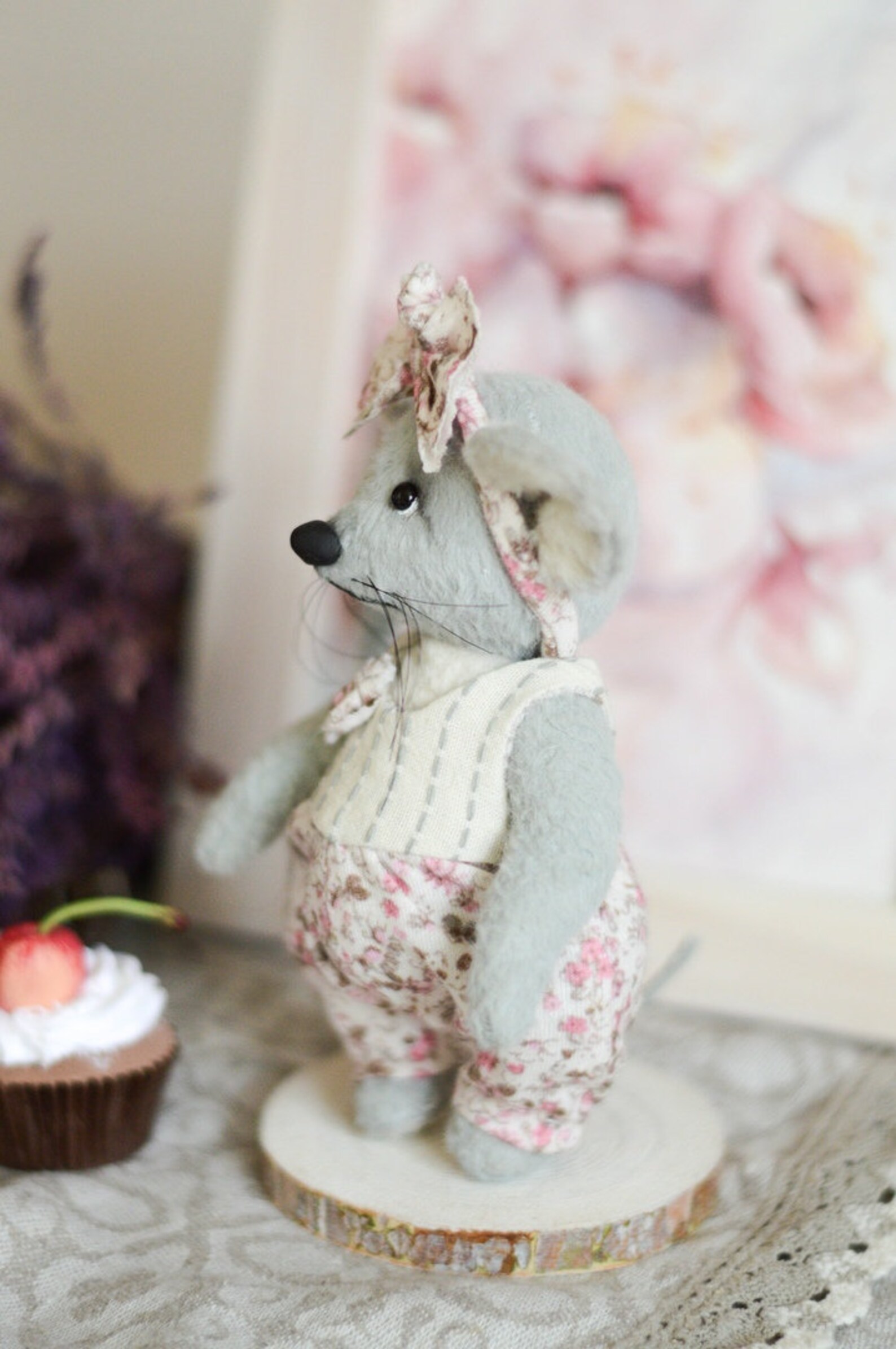 Handmade teddy mouse symbol of 2020 . Cute little mouse as a | Etsy