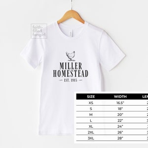 Personalized Homestead Shirt | Homestead Gift | Farm Tshirt | Rustic Design | Custom Gift Idea | Homesteader Tee | Homeschool | Self Reliant bild 4