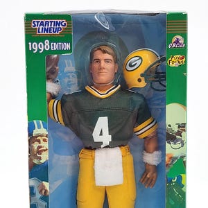Brett Favre 1998 Kenner Starting Lineup NFL Pro Football 12&quot; Action Sports Figures Green Bay Packers 03 Fully Poseable H-A54408233 (71-001)