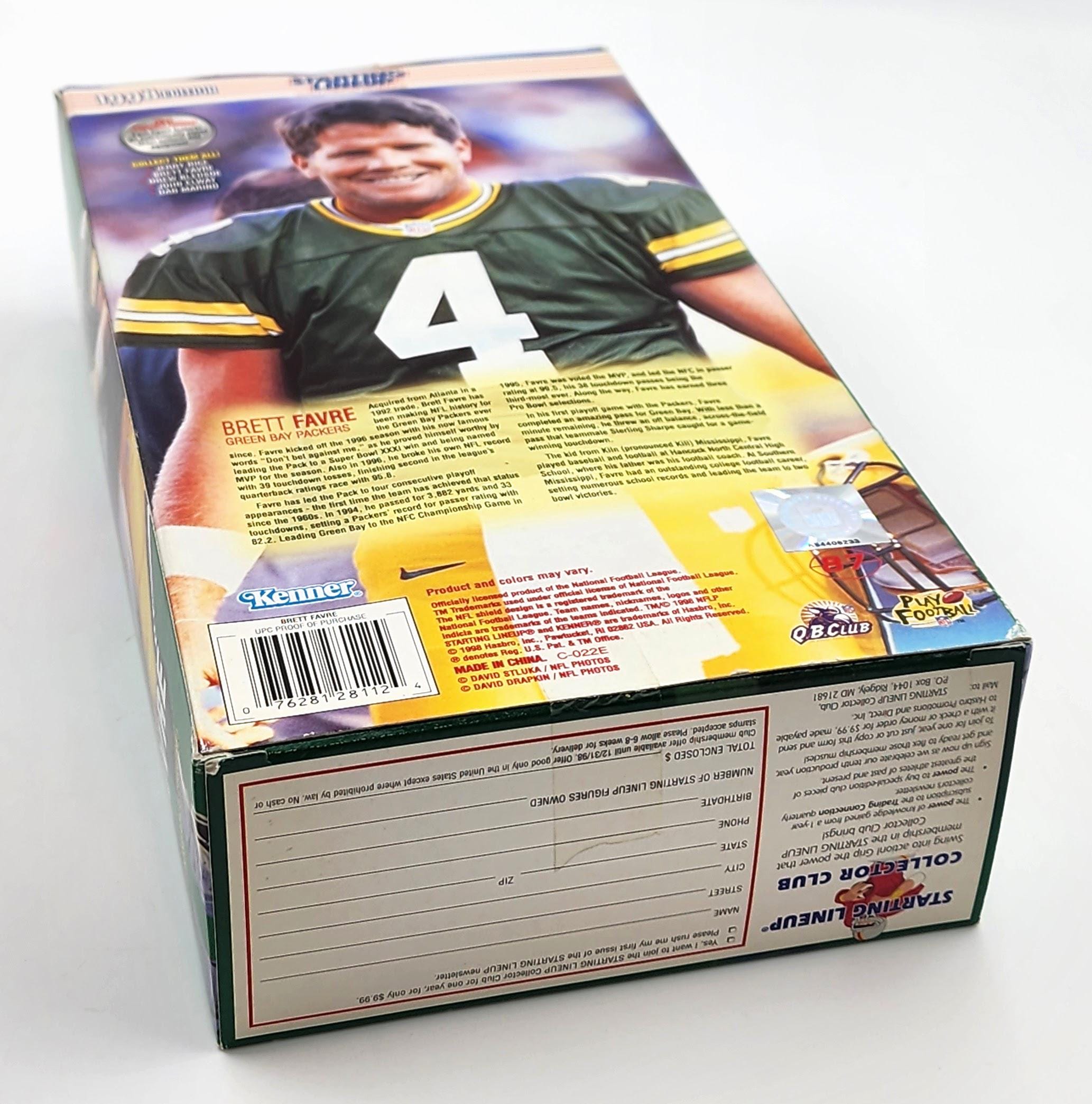Brett Favre Action Figure, 1998 Green Bay Packers Starting Lineup