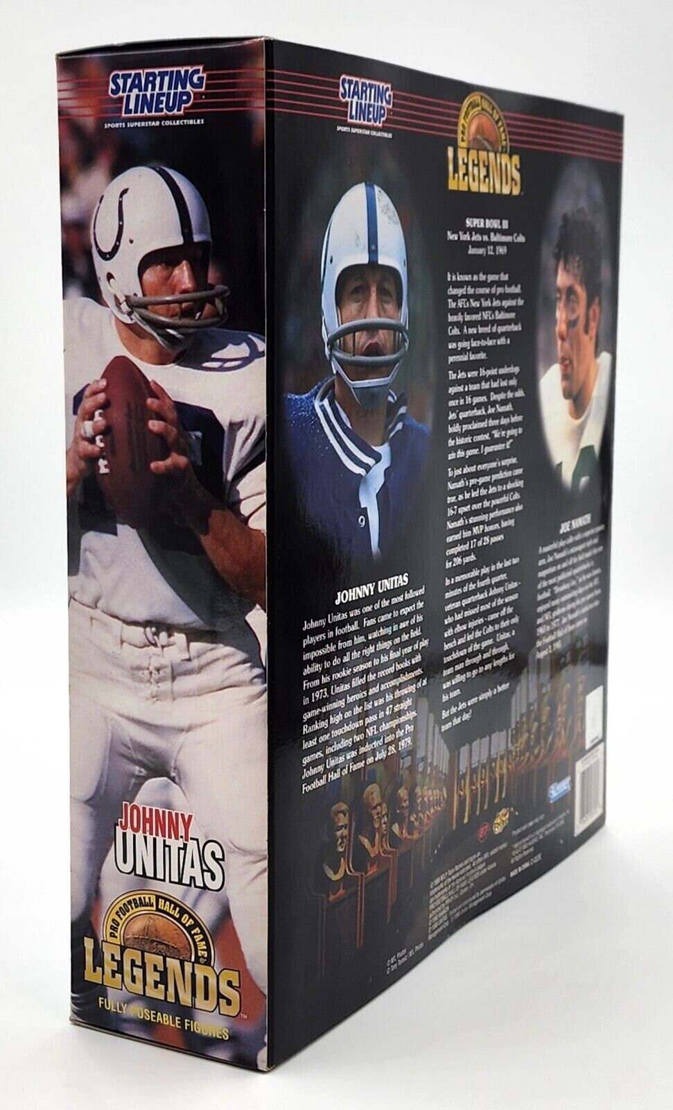 Namath & Unitas Dual Figure Set, 1998 Kenner Starting Lineup - Etsy