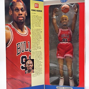 Dennis Rodman Yellow Hair 1997 Kenner Starting Lineup 14&quot; Sports Figure Limited Edition NBA Basketball Poseable Figure Chicago Bulls 4829932