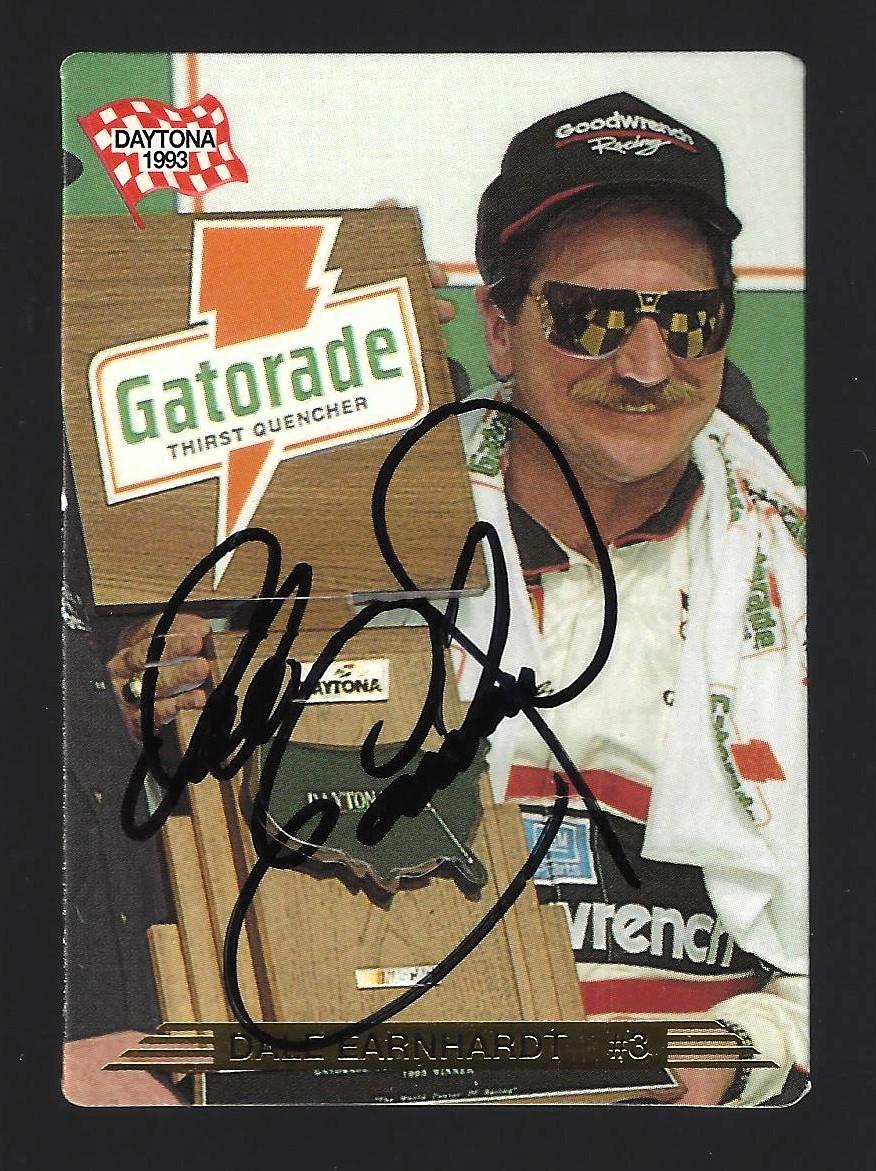 Dale Earnhardt Sr Autographed 1993 Action Packed NASCAR Card - Etsy