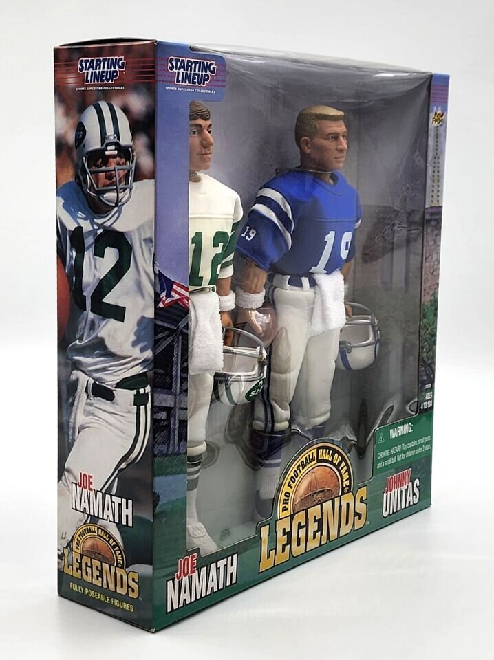 Namath & Unitas Dual Figure Set, 1998 Kenner Starting Lineup - Etsy
