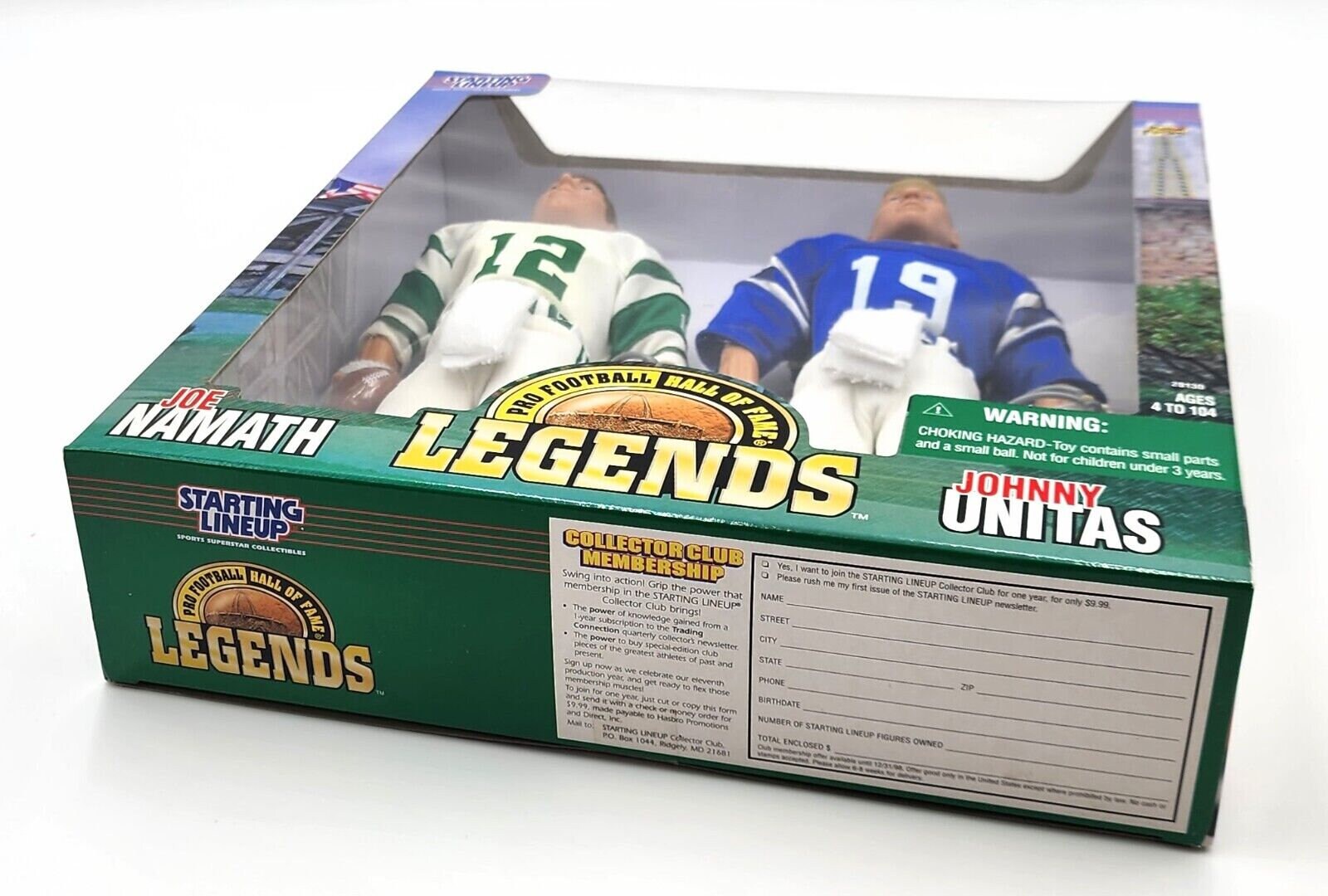 Namath & Unitas Dual Figure Set, 1998 Kenner Starting Lineup - Etsy