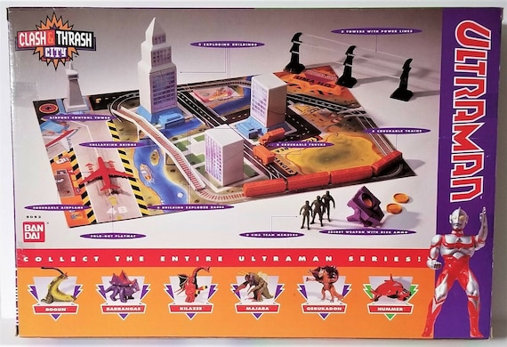 ULTRAMAN Clash & Thrash City Action Set 1991 Dreamworks BANDAI
