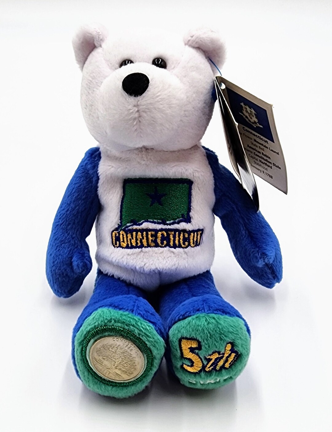 familiar × Bibiy. MASCOT BEAR 青 Custom Made Inflatable Teddy Bear Mascot Costume for Adults