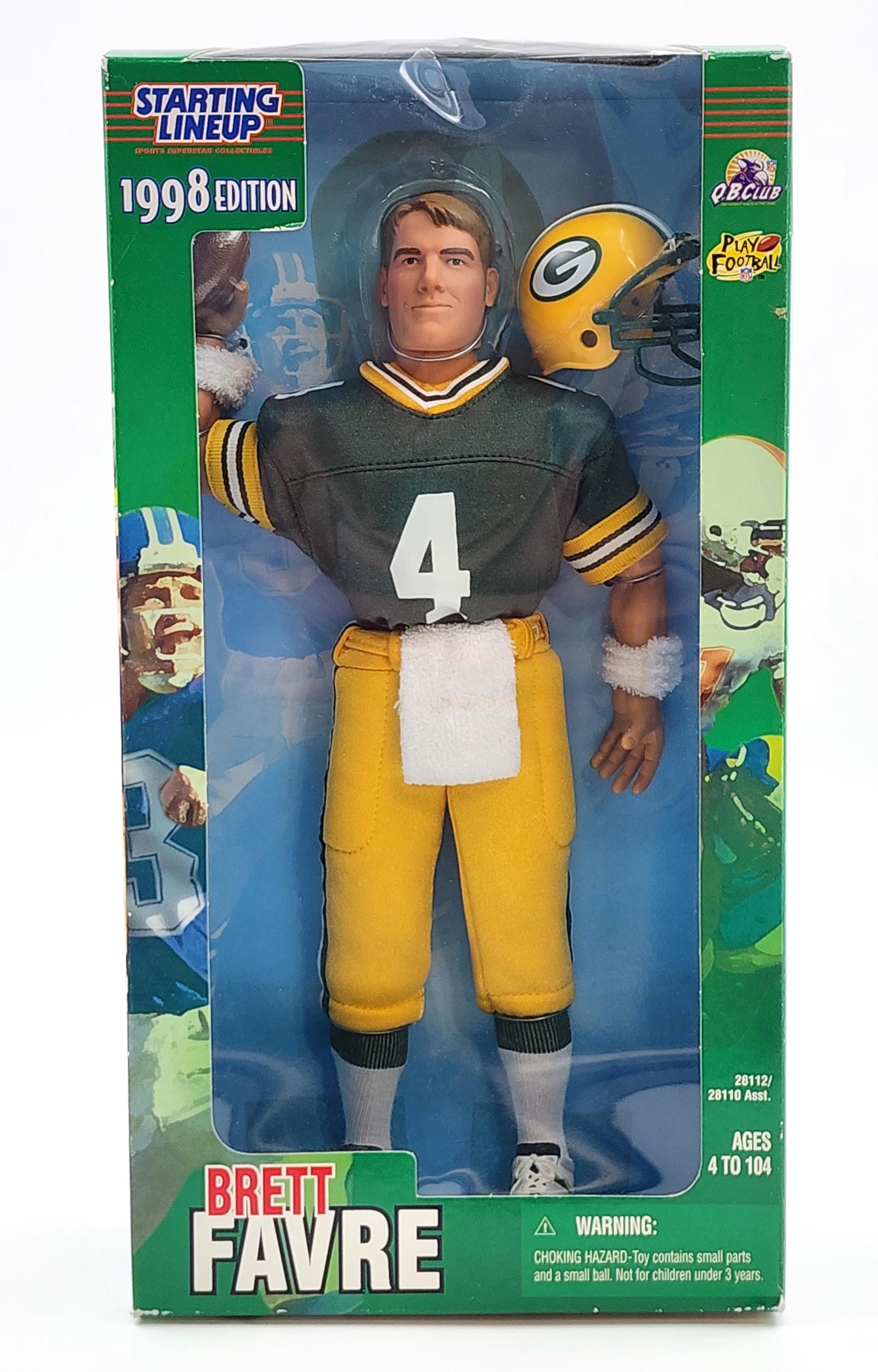 Brett Favre Action Figure, 1998 Green Bay Packers Starting Lineup