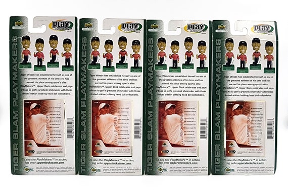 Tiger Woods Tiger Slam Upper Deck Bobblehead Set, 4 Piece, 2000
