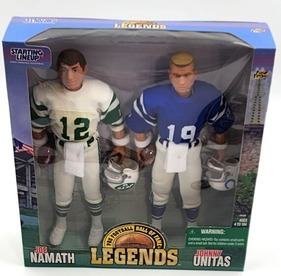 未開封 1998 ジョー・ナマス ジョニー・ユニタス フィギュアセット アメフト Namath & Unitas Dual Figure Set, 1998 Kenner Starting Lineup - Etsy