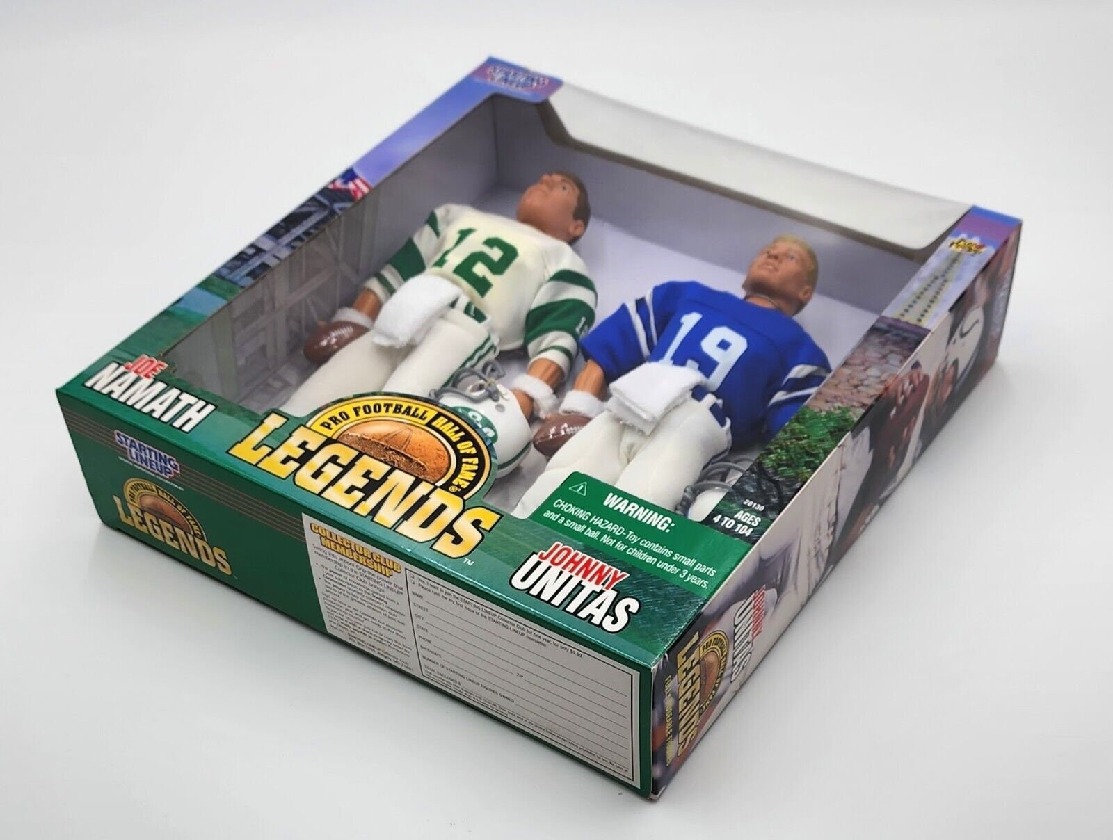 未開封 1998 ジョー・ナマス ジョニー・ユニタス フィギュアセット アメフト Namath & Unitas Dual Figure Set, 1998 Kenner Starting Lineup - Etsy