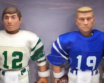 Namath & Unitas Dual Figure Set, 1998 Kenner Starting Lineup - Etsy