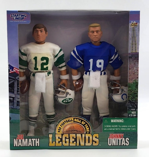 Joe Namath Johnny Unitas 1998 Kenner Starting Lineup NFL Pro