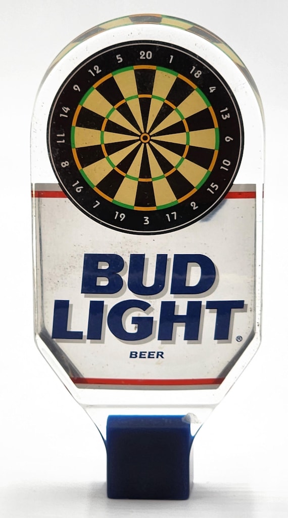 Vintage Bud Light Dart Board Tap Handle, Lucite Beer Knob - Etsy