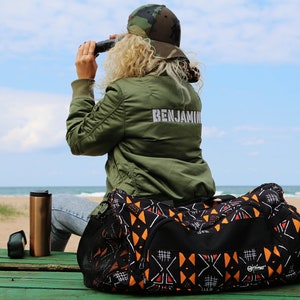 Bunte Bogolanfini Afrikanische Schlamm Tuch Duffle Gym Sport Reisetasche mit Schuhe Fach Tasche für Männer und Frauen byTendance Wear
