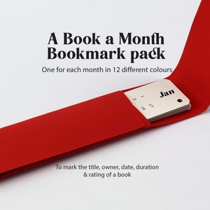 Pacchetto segnalibri "Un libro al mese"