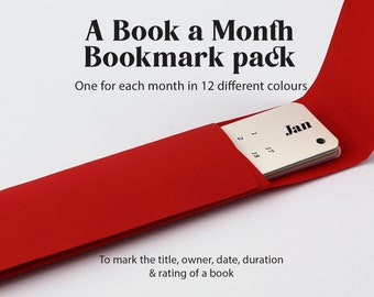 A Book a Month Bookmark pack