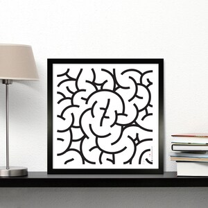 Maze Series 5 Brain 50x50cm Giclée print 1/100. Signed & Numbered. image 4