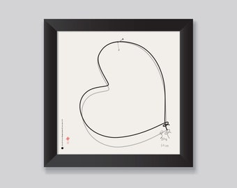 Meager Means Series "Love" 30x30cm Giclée print 1/100