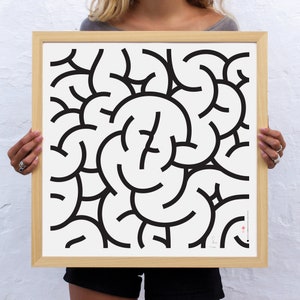 Maze Series 5 Brain 50x50cm Giclée print 1/100. Signed & Numbered. image 9