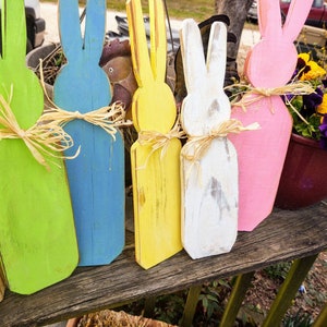 Rustic Wood Bunnies for Spring and Easter / Easter Decor/primitive ...