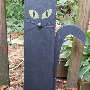 Rustic Repurposed Wood Halloween Black Cat/Porch Decor/Pallet Wood