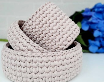 Knit Basket Etsy