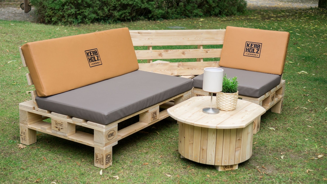Schroth PALencia Palettenmöbel Sitzgruppe - Modernes Garten-Set Aus Massivholz
