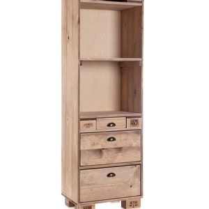 Pallet furniture chest of drawers/cabinet in pallet look, vintage stained. Each piece of furniture is unique and handmade in Germany