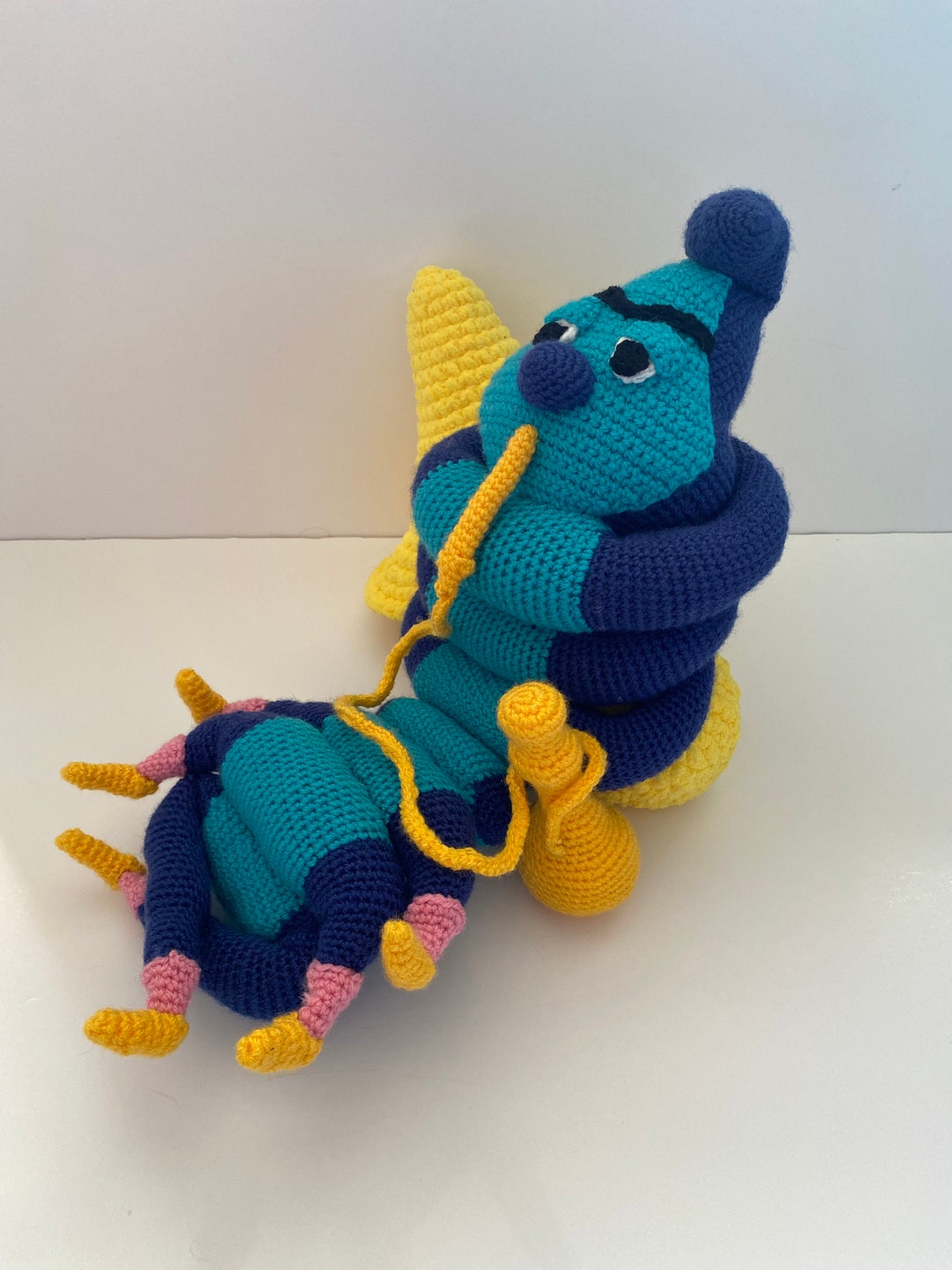 Crochet Pattern Alice in Wonderland Caterpillar Amigurumi Caterpillar
