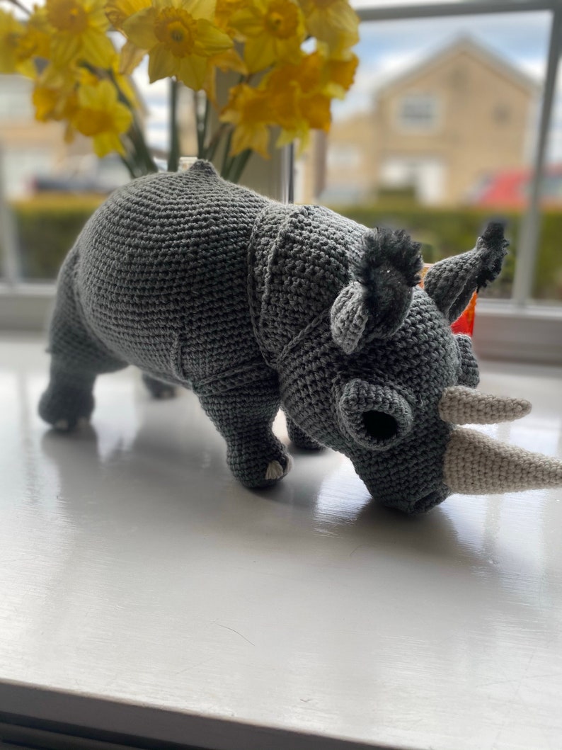 Crochet Rhino Pattern Etsy