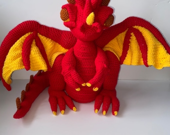 Hugo the dragon crochet pattern