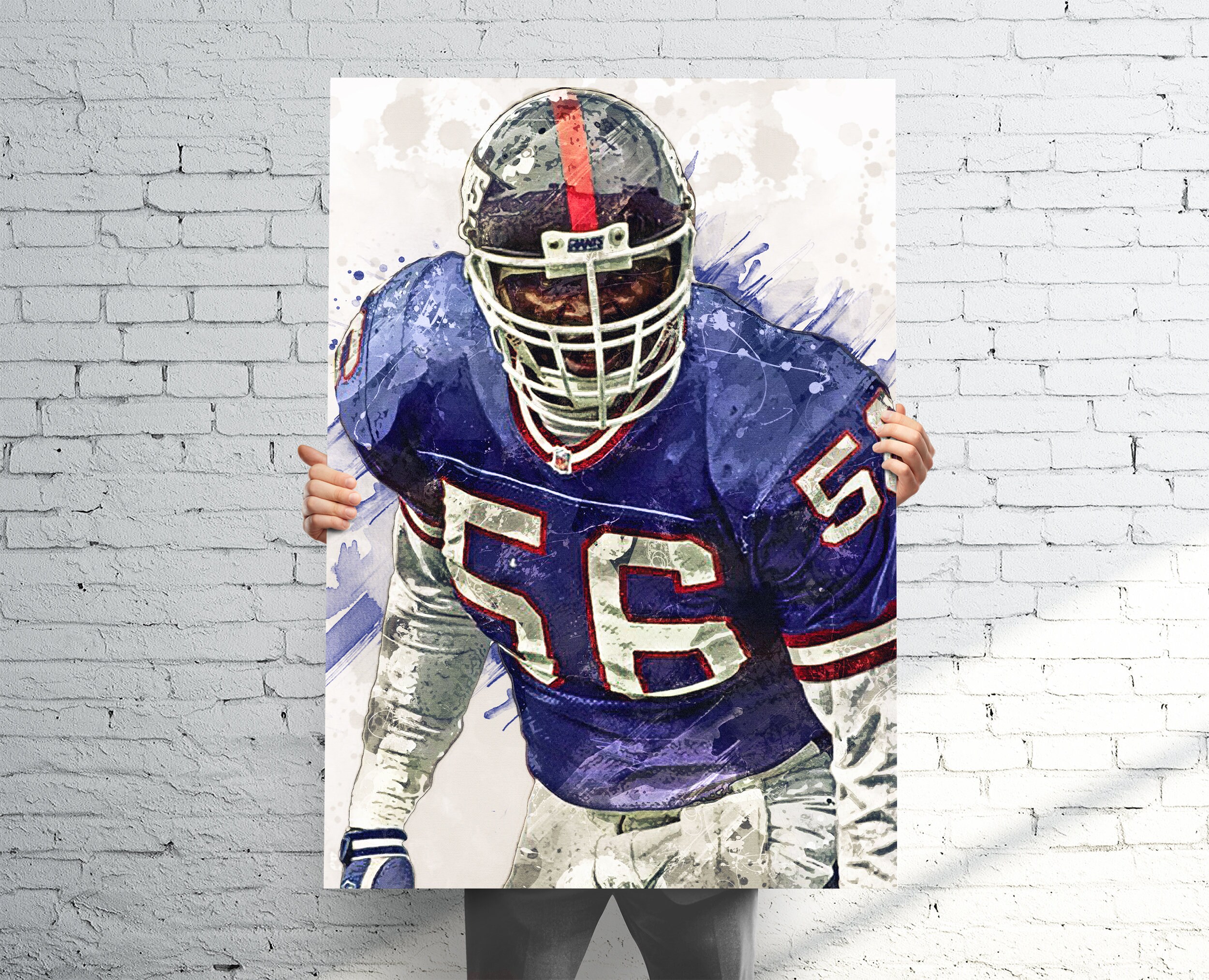 LAWRENCE TAYLOR NEW YORK GIANTS ART PRINT