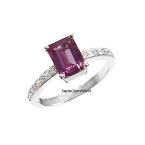 Alexandrite Ring Women Alexandrite Ring Sterling Silver 925 shades of Color Alexandrite Ring Handmade Alexandrite Ring Rare Gemstone Ring