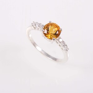 Citrine Ring, Natural Citrine Ring, Oval Cut Citrine Ring, November Birthstone Ring, Engagement Ring, Gemstone Ring 925 Sterling silver Ring