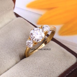 Moissanite Ring, 925 Sterling Silver Wedding Ring, Moissanite Diamond Ring, Moissanite Engagement Ring, Promise Ring For Gift, Ring For Her