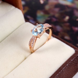 Aquamarine Ring, Aquamarine, March Birthstone, Birthstone Jewelry, Wedding Gift Ring, Anniversary Ring, Vintage Ring, Antique Ring