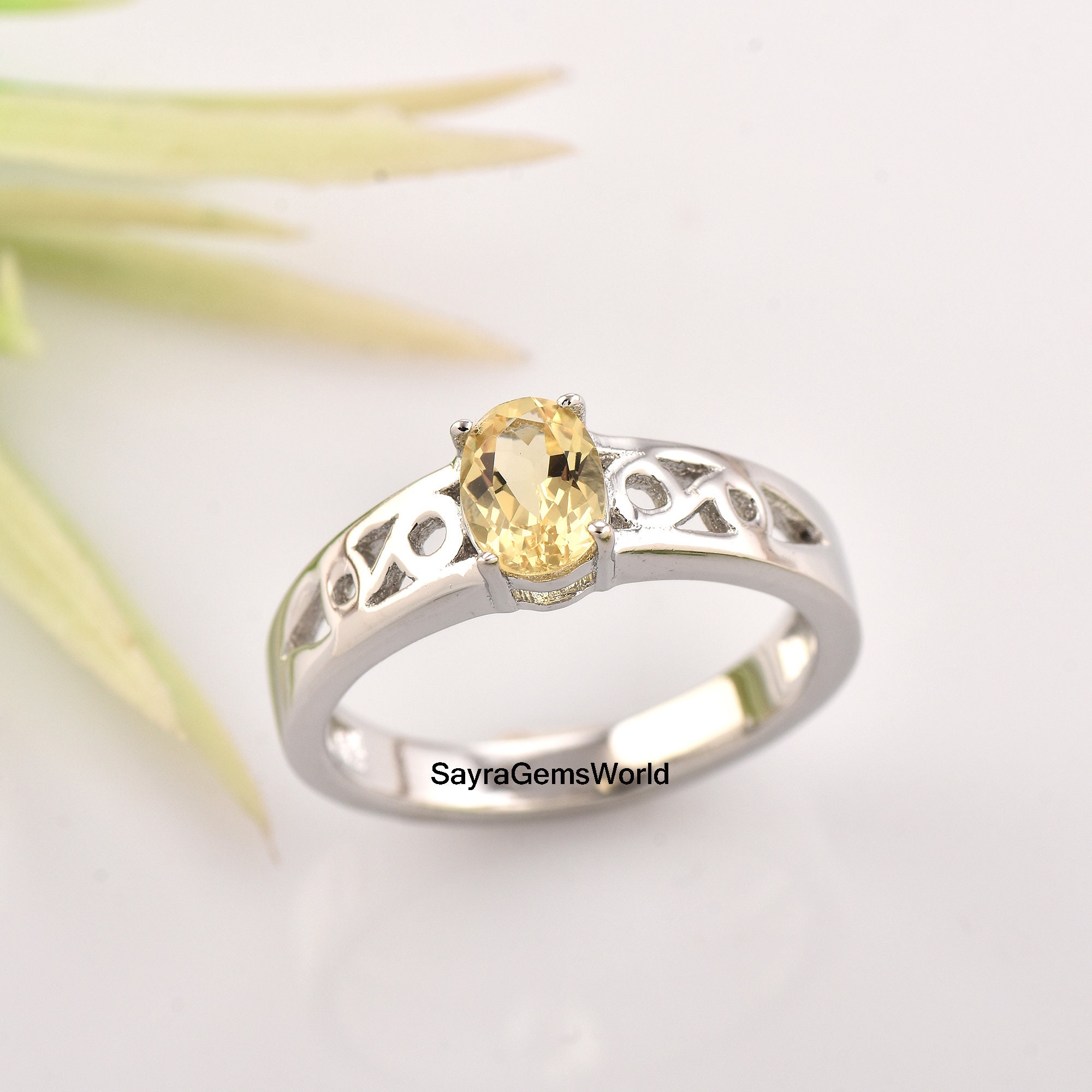 Bague Réglable En Argent Massif 925 - Pierre Béryl Saphir Marquise 27x16mm - Neuf Avec étiquettes