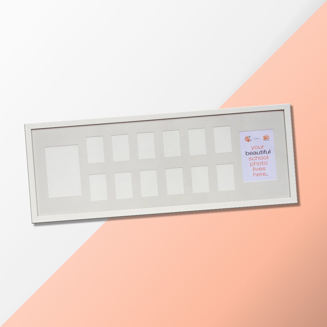 White School Years Frame, School K12 Frame, School Days Portrait Frame