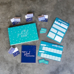 Boîte à outils pour préados, album photo scolaire, album pour la année scolaire, souvenir scolaire, cadeau de remise des diplômes, lycée, école primaire, album d'école