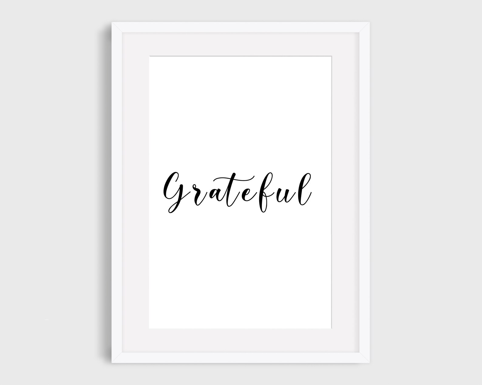 Grateful poster grateful wall art grateful print typography Etsy