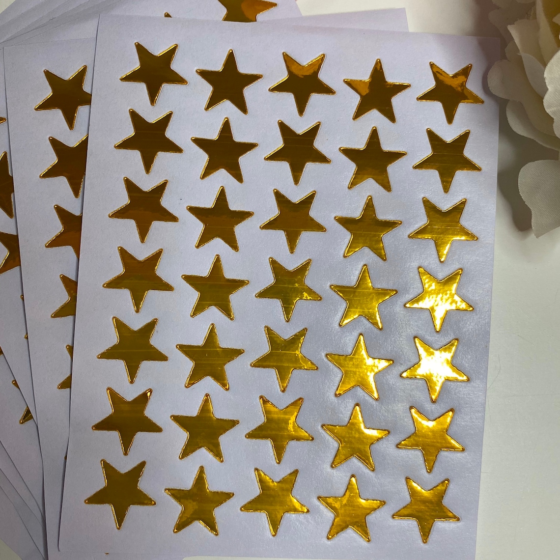 5 Sheets of Gold Star Stickers Stickers for Reward Charts Etsy