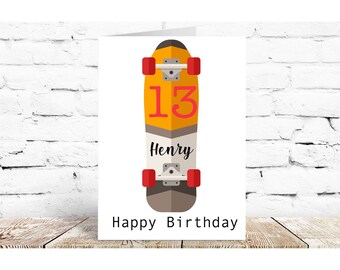 Carte D Anniversaire Ado Etsy